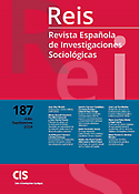 Imagen de portada de la revista REIS