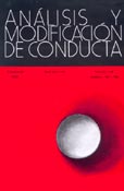 Imagen de portada de la revista Análisis y modificación de conducta