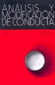 Imagen de portada de la revista Análisis y modificación de conducta