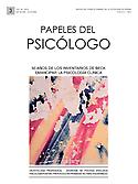 Imagen de portada de la revista Papeles del psicólogo