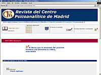 Imagen de portada de la revista Revista del Centro Psicoanalítico de Madrid